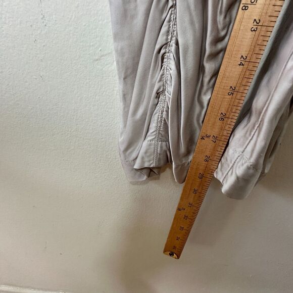 Manning Cartel Off-Duty Metallic Taupe Ruched Satin Drawstring Pocket Jogger 2 - Picture 14 of 15